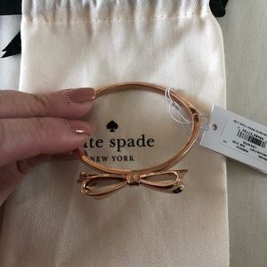 Kate spade rose gold bracelet with bow NWT